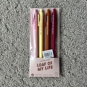 Talking Out of Turn "Loaf of My Life" Jotter Pen Set NEW